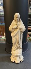 STATUE JÉSUS CHRIST sacré-cœur porcelaine ancien Hauteur 23 cm religieux