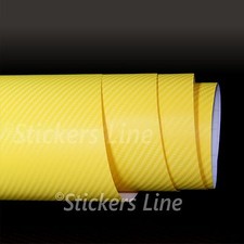 Film Adhésif Carbone Jaune