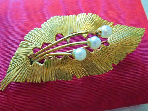 Broche ancienne plaqué art - ancienne,