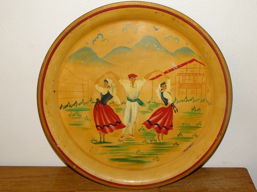 Beau plateau vintage - beau, tôle