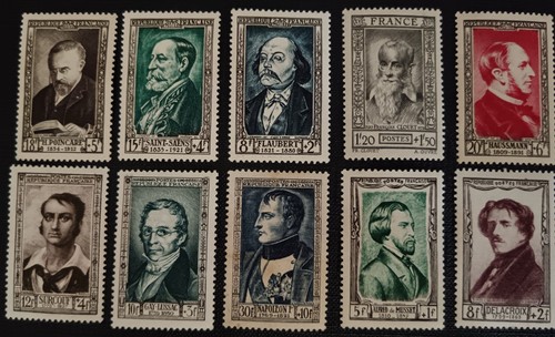 Vintage french stamps - vintage, lot