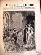 LE MONDE ILLUSTRE 1895 N°1985 -THEATRE ILLUSTRE  "LA PRINCESSE LOINTAINE"