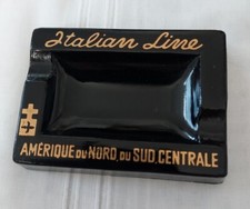  ITALIAN LINE, AMÉRIQUE CENDRIER PUBLICITAIRE