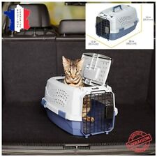 Caisse Transport Animal Domestique Chat Chien Modèle 2 Portes Ventilations Coté