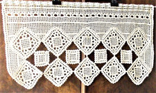BRISE-BISE RIDEAU CROCHET  MAIN ARTISANAT FRANCAIS SUR MESURE BELLE DE JOUR