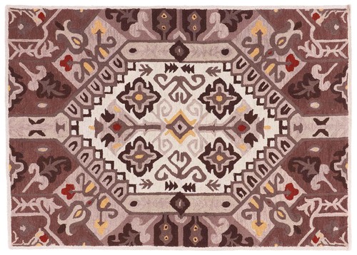 Tapis fait main 200x300 marron - 200x300,