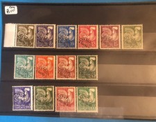 Timbres  préoblitérés de France 14 timbres coq gaulois très bonnes valeurs