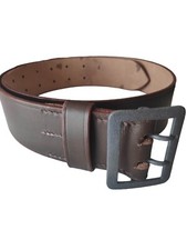 ceinturon d'officier allemand WH LW cuir brun  WW2 - taille 110 - REPRODUCTION