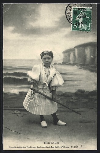 Cpa petite sablaise - cpa, sablaise,
