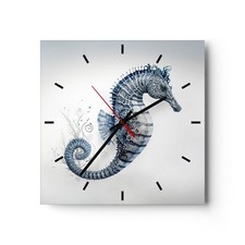 Horloge murale en verre