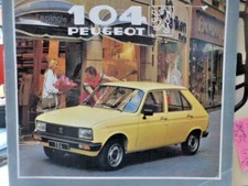 Sales brochure catalogue prospekt  PEUGEOT 104 1982 20p 20x12 1981 ige nl