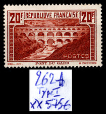 PONT du GARD du Type I, Neuf ** = Cote 575 € / Lot Timbre France n°262A