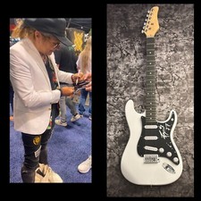 GFA Alice Cooper Guitariste Ryan Roxie Signé Électrique Guitare Proof COA