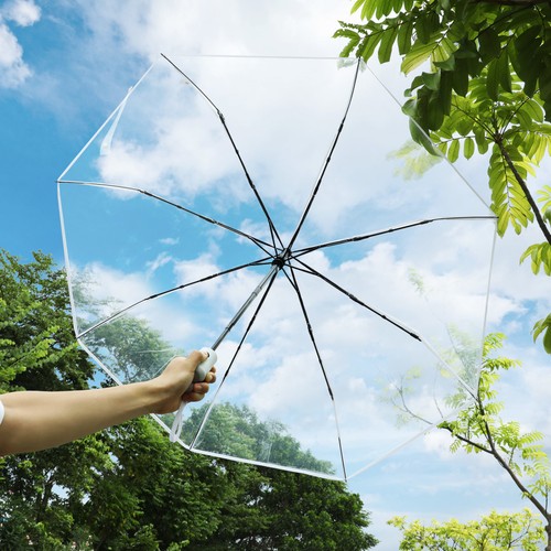 Parapluie transparent pliant - parapluie,