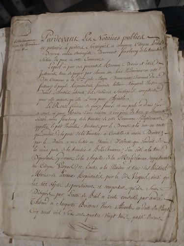 Document notarié thermidor - 29,