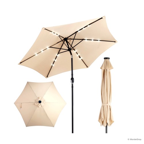 9ft parasol solaire led rib - parasol,