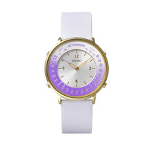 Montre SEIKO Metronome SMW003B Casual Line Purple Gold avec boîte unisexe