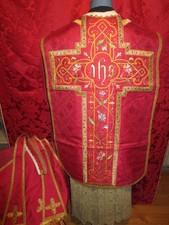 Chasuble ROUGE DAMAS de Soie