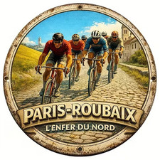 Plaque Murale Métal Ronde