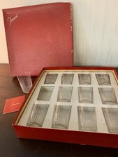 Coffret 12 verres à porto modèle Nancy cristal Baccarat h:8 cm(prix du coffret)