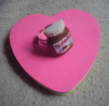 Bague Nutella ajustable/réglable à votre doigt original fantaisie pot miniature!