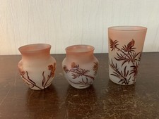 Ensemble 2 vases et 1 verres