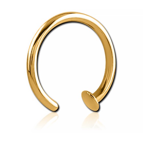 Anneau nez plaqué 18k - plaqué, or