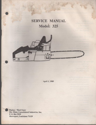 1989 poulan model 325 chain - model,