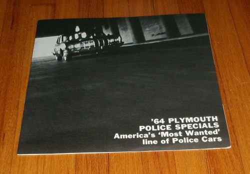 Original 1964 plymouth police - original,