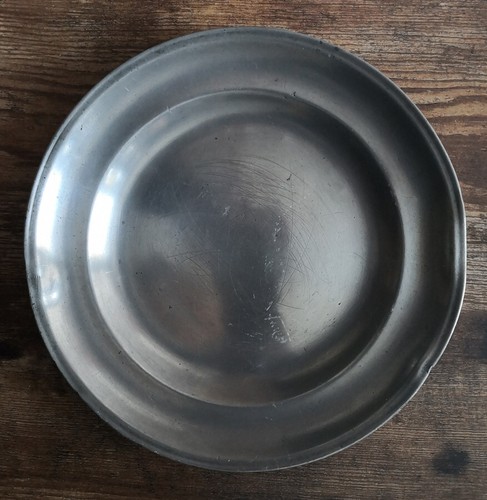 Ancienne assiette etain - ancienne,