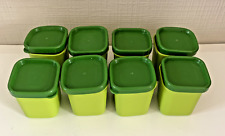 LOT DE 8 POTS RAMEQUINS  VERTS TUPPERWARE POUR MICRO VAP EN EXCELLENT ETAT