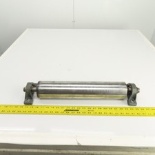 3.5 " Od X 16-1.9cm Plat Visage Convoyeur Queue Tambour Rouleau 1 " Axe