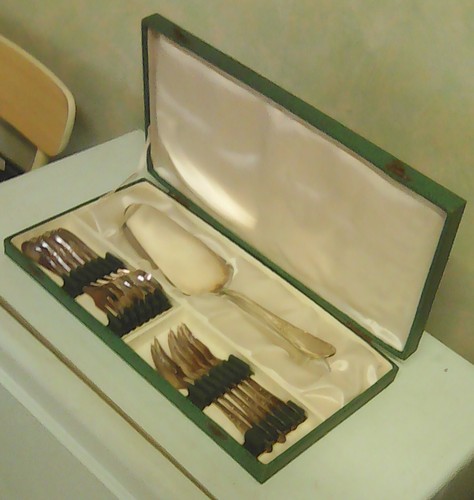 Service gâteau métal - en,