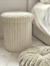 pouf de Rangement Côtelé