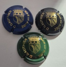  3 capsules de champagne GAUTHIER D N°6/7/8