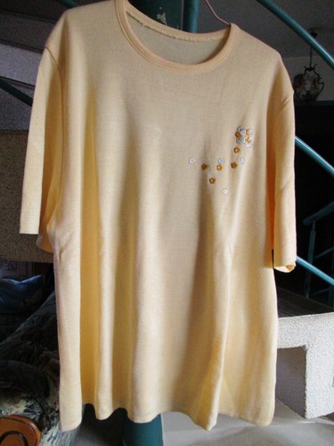 Pull jaune taille sans - pull,
