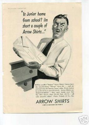Arrow shirts clothing - shirts, 1940's