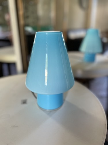Lampe bibi verre bleu du - lampe,