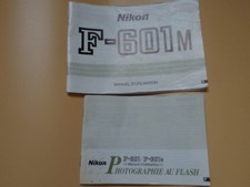NIKON F601 m + Flash  nikon F601m (notices d'utilsation en français )