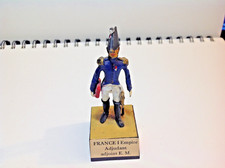 Soldat de plomb ALYMER  Adjudant Adjoint E.M. 1er Empire sur socle 1960