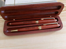 Parrure bois stylo plume et stylo bille, Fonderie Aluminium de Cléon, Teksid