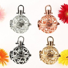  4 Pcs Necklace Holder Pendentif Huile Essentielle Collier Médaillon