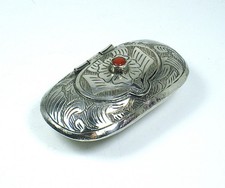 Boîte à pilules argent