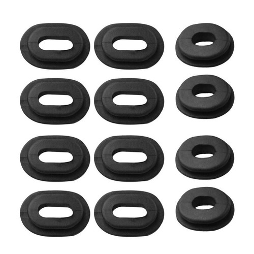 12x patins caoutchouc noir - 12x,