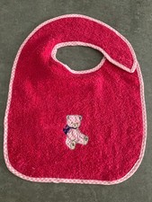 bavoir enfant éponge rose