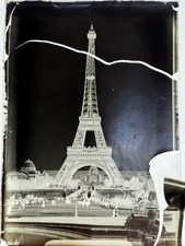 Boîte 15 Vues Photo Verre 6,5x9 Archives Paris Statues Rues Expo 1900 ? Divers