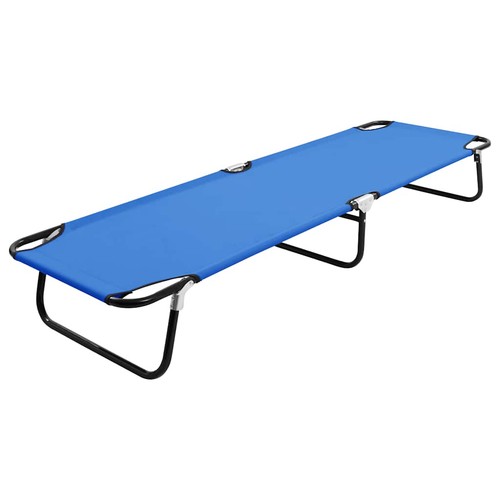 Chaise longue pliable bleu - pliable,