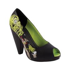 T. U. K.A8337L Tuk Rocket Talon Bout Ouvert Escarpins Noir/Multicolore Voodoo