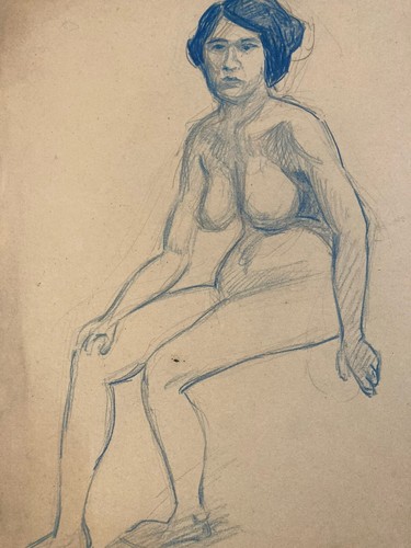 Dessin atelier crayon sur - nu,