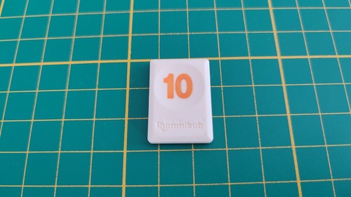 Tuile chiffre orange jeu - chiffre,